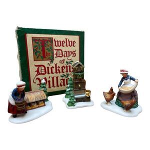 Dept 56 Twelve Days of Christmas Dickens Village III Three French Hens 58378